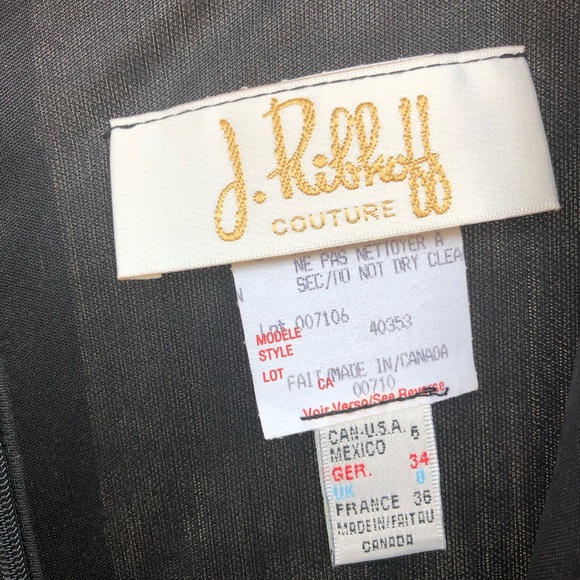 Joseph Ribkoff black evening long dress size 6 - Picture 5 of 14